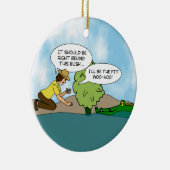 Lustige extreme Pufferspeicher Geocaching Keramik Ornament (Rechts)