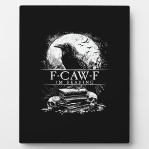 Lustige F-Caw-F-Bücher Totenköpfe Gothic Fotoplatte