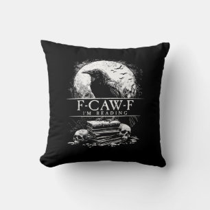 Lustige F-Caw-F-Bücher Totenköpfe Gothic Kissen