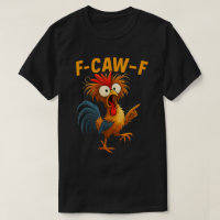 Lustige F-Caw-F-Hahn-Cartoon-Kunst