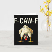 Lustige F Caw F Huhn Fcwf Arsch F-caw-f  Karte (Gelbe Blume)