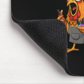 Lustige F-caw-f Hühner-Nagel-Tech-Erntedank-Trutha Mousepad (Ecke)