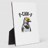 Lustige F-Caw-F Krähe Fotoplatte (Seite)