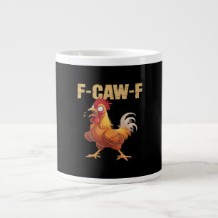 Lustige F-Caw-F Krähe Humor Gothic Jumbo-Tasse
