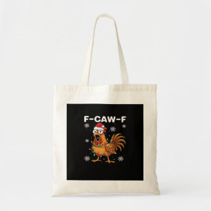 Lustige F-Caw-F Weihnachts-Hühnchen-Klassiker Tragetasche