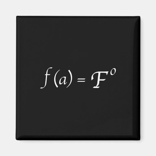 Lustige Fafo-Math-Gleichung-Novelty-Mathe-Lehrer  Magnet (Vorne)