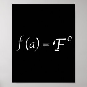 Lustige Fafo-Math-Gleichung Novelty-Mathe-Lehrer Poster