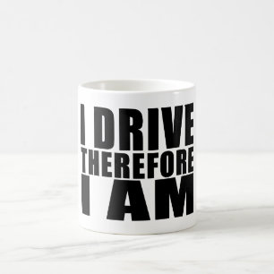 Lustige Fahrer zitiert Witze, die ich deshalb mich Kaffeetasse
