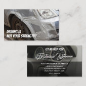 Lustige Fahrlehrer mit lustigem Fahrschüler Visitenkarte (Vorne/Hinten)