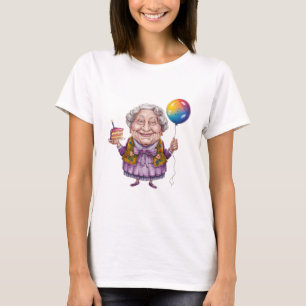 Lustige Fahrrad-Oma-Geburtstagsfeier-Kunst T-Shirt
