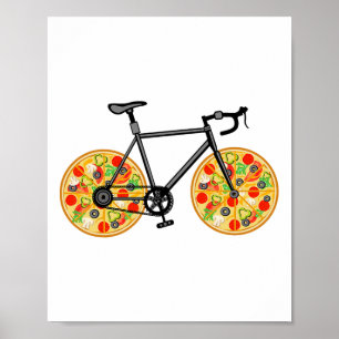 Lustige Fahrradzubehör für Mountainbiker und Radfa Poster