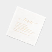 Lustige Fakten Hochzeit Servietten Mit Folie (Links)