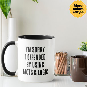 Lustige Fakten & Logik Sarkastische Kaffeetasse Ge
