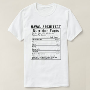 Lustige Fakten über die Ernährung von Schiffbauing T-Shirt