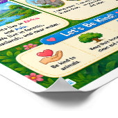 Lustige Fakten über Elefanten für Kinder Poster (Ecke)