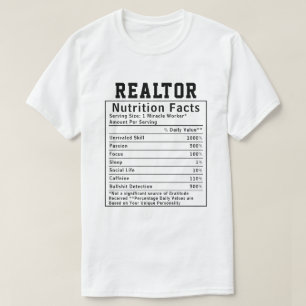 Lustige Fakten zur Ernährung von Maklern - Würdigu T-Shirt