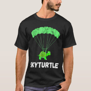 Lustige Fallschirmspringer-Schildkröte beim Fallsc T-Shirt