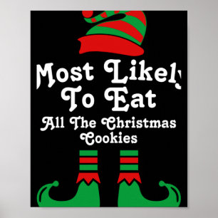 Lustige Familie Weihnachten Wahrscheinlichste Elf Poster