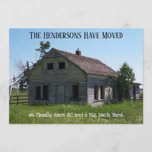 Lustige Familien-Bewegungs-Adressenänderung Ankündigung