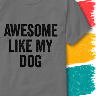 Lustige Familienzitate Vintage Awesome wie mein Hu T-Shirt