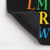 Lustige Farb-Buchstaben Alphabet Lernen Abcs Kinde Mousepad (Ecke)