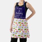 Lustige farbenfrohe Boho-Wüstenkatzen-Muster-Schür Schürze (InSitu)