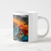 Lustige farbenfrohe Eidechse Jumbo-Tasse (Rechts)