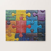 Lustige Farbige Puzzle (Horizontal)