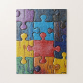 Lustige Farbige Puzzle (Vertikal)