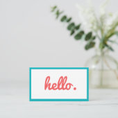 lustige, farbige Visitenkarte (Stehend Vorderseite)