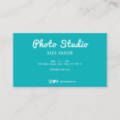 lustige, farbige Visitenkarte (Rückseite)