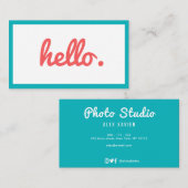 lustige, farbige Visitenkarte (Vorne/Hinten)