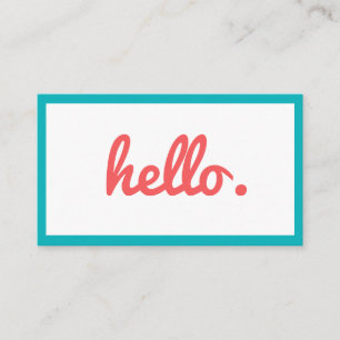 lustige, farbige Visitenkarte