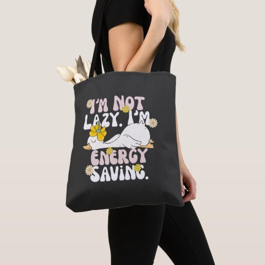 Lustige faule Ente Tasche (Von Nahem)