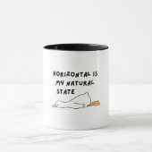 Lustige faule Ente Tasse (Zentrum)