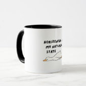 Lustige faule Ente Tasse (Vorderseite Links)