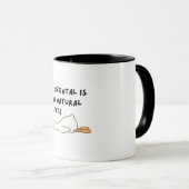Lustige faule Ente Tasse (VorderseiteRechts)