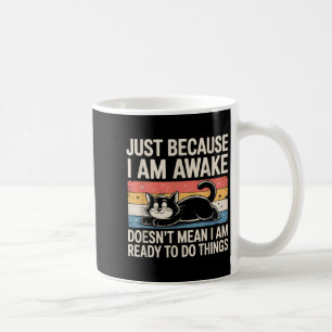 Lustige faule Katzen-Meme-Sachen-Liebhaber Männer Kaffeetasse