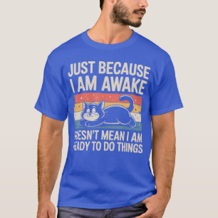 Lustige faule Katzen-Meme-Sachen-Liebhaber Männer  T-Shirt
