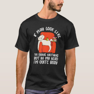 Lustige faule Katzenmenschen Sarkasmus Sarkastisch T-Shirt