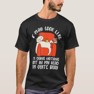 Lustige faule Katzenmenschen Sarkasmus Sarkastisch T-Shirt