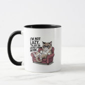 Lustige faule Sarkasmus-Auto-Wortkunst Tasse (Links)