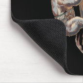 Lustige Faultier-Felskletter-Cartoon Mousepad (Ecke)