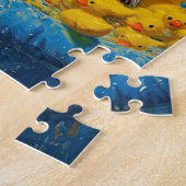 Lustige Faultier-Gummiente Pool-Puzzle Puzzle (Seite)