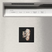 Lustige Faultier Klettercartoon  Magnet (In Situ (Geschirrspüler))