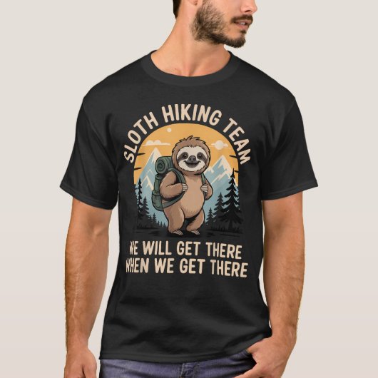 Lustige Faultier T-Shirt (Vorderseite)