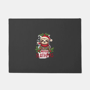 Lustige Faultier-Weihnachtslichter Fröhliche Fault Fußmatte