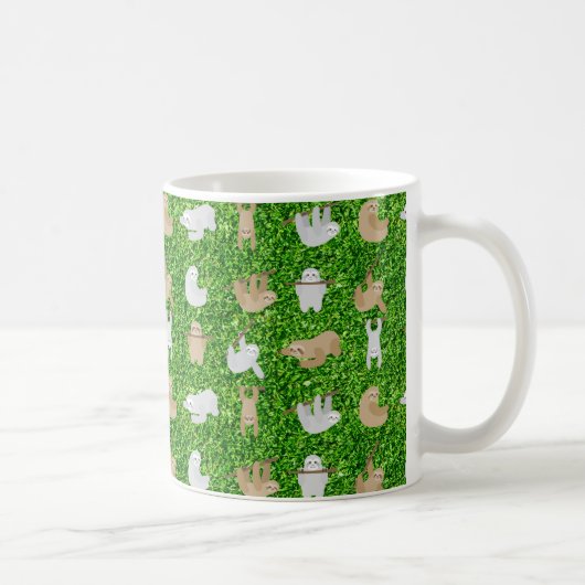 lustige Faultiere Kaffeetasse (Rechts)