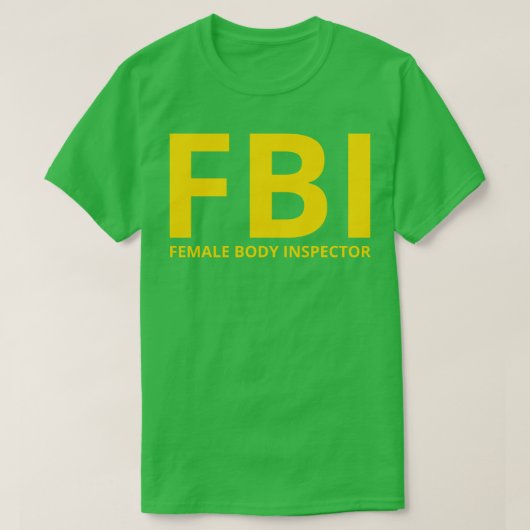 Lustige FBI T-Shirt (Design vorne)