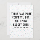 lustige Feiertage Geburtstagsfeier Abschluss Party Einladung (Rückseite)